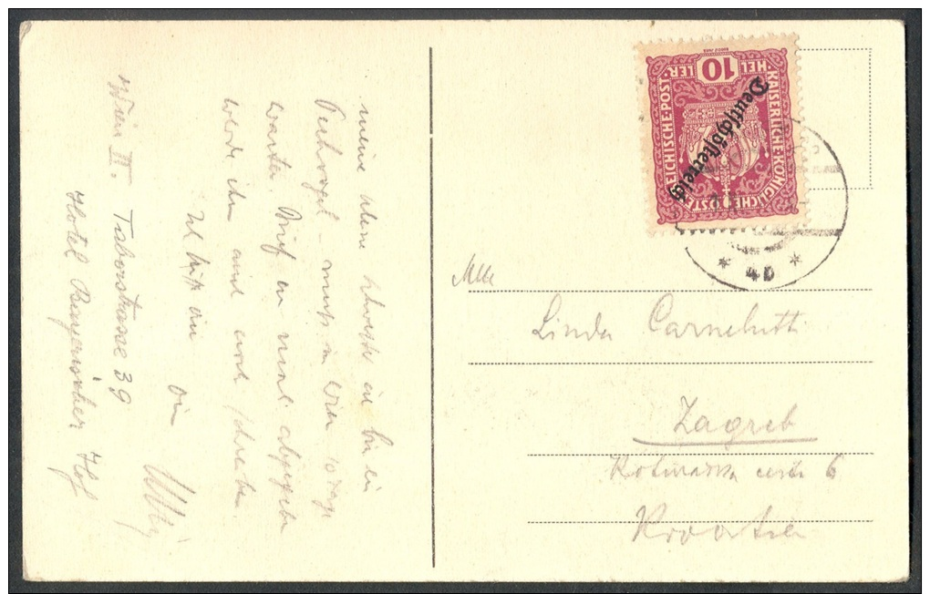 Austria, 1920, Wien, Vienna, Floridsdorf, Pragerstrasse, Pictorial Postcard - Andere & Zonder Classificatie