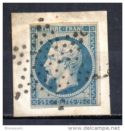 5/ France  : N° 15 Oblitéré Sur Fragment  , Cote : 285,00 € , Disperse Belle Collection ! - 1853-1860 Napoleon III