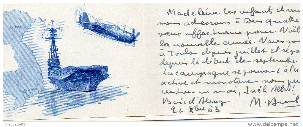 P.A. "ARROMANCHES"    En 2 Volets  12x8,5CM - Documents