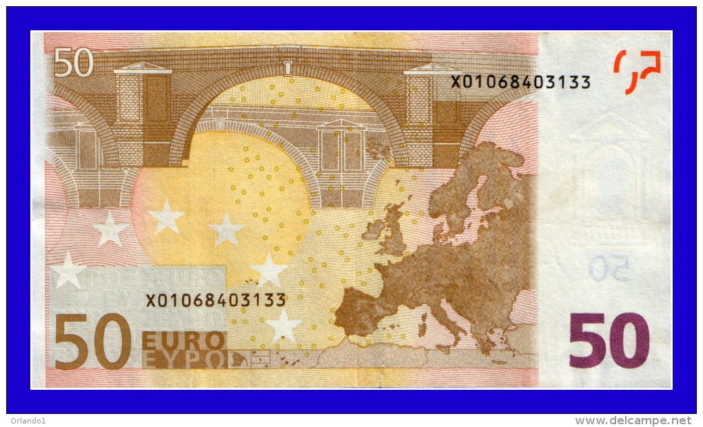 50 EURO "X" GERMANY FIRMA DUINSBERG R004D1 AUNC SEE SCAN!!!!! - 50 Euro