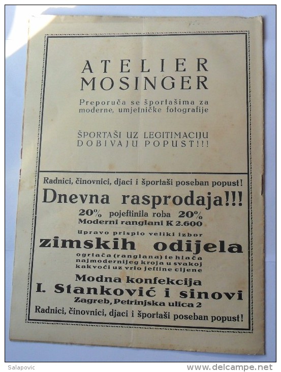 SPORT ILUSTROVANI TJEDNIK 1923 ZAGREB, FOOTBALL, SKI, MOUNTAINEERING ATLETICS, SPORTS NEWS FROM THE KINGDOM SHS - Libros