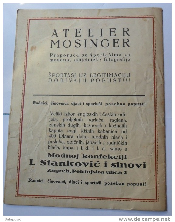 SPORT ILUSTROVANI TJEDNIK 1923 ZAGREB, KRKONOSE, FOOTBALL, SKI, MOUNTAINEERING,  SPORTS NEWS FROM THE KINGDOM SHS - Libros