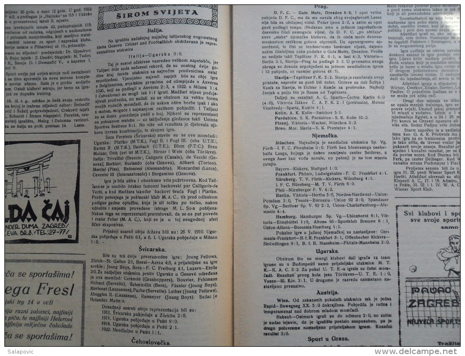 SPORT ILUSTROVANI TJEDNIK 1923 ZAGREB, FOOTBALL, SKI, MOUNTAINEERING,  SPORTS NEWS FROM THE KINGDOM SHS - Books