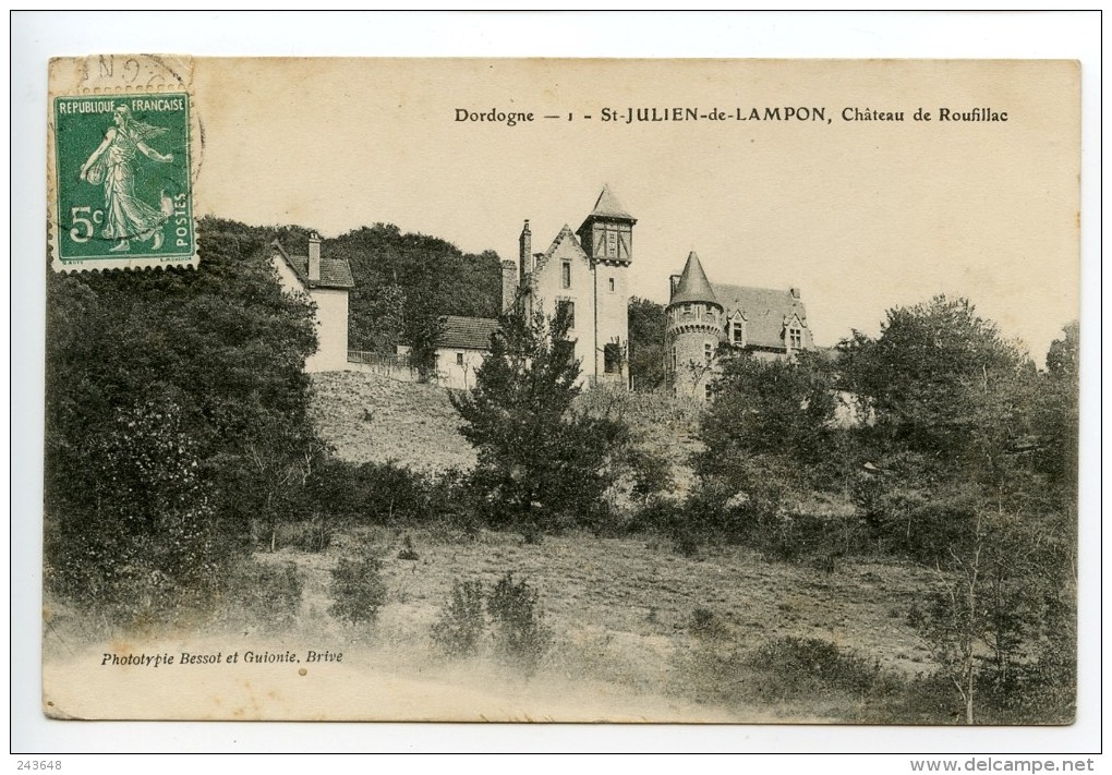 Saint Julien De Lampon Château De Roufillac (vue Rare) - Autres & Non Classés