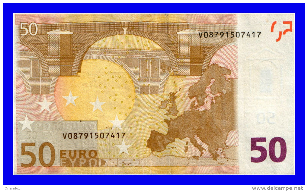 50 EURO "V" SPAIN FIRMA DUINSENBERG P001F5  CIRCULATE  SEE SCAN!!!!! - 50 Euro