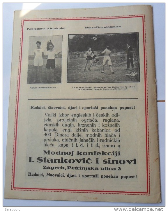 SPORT ILUSTROVANI TJEDNIK 1923 ZAGREB, FOOTBALL SKI, MOUNTAINEERING,  SPORTS NEWS FROM THE KINGDOM SHS - Boeken