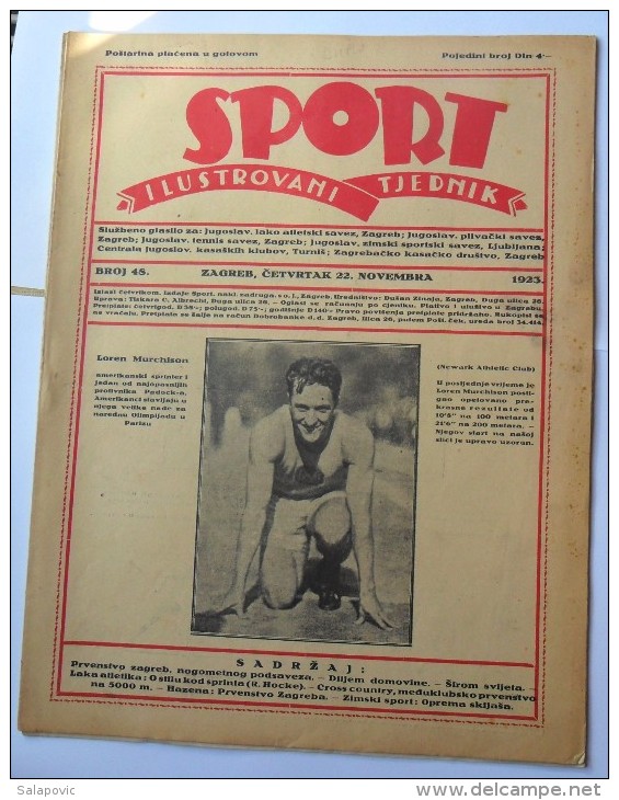 SPORT ILUSTROVANI TJEDNIK 1923 ZAGREB, FOOTBALL SKI MOUNTAINEERING,  SPORTS NEWS FROM THE KINGDOM SHS - Bücher