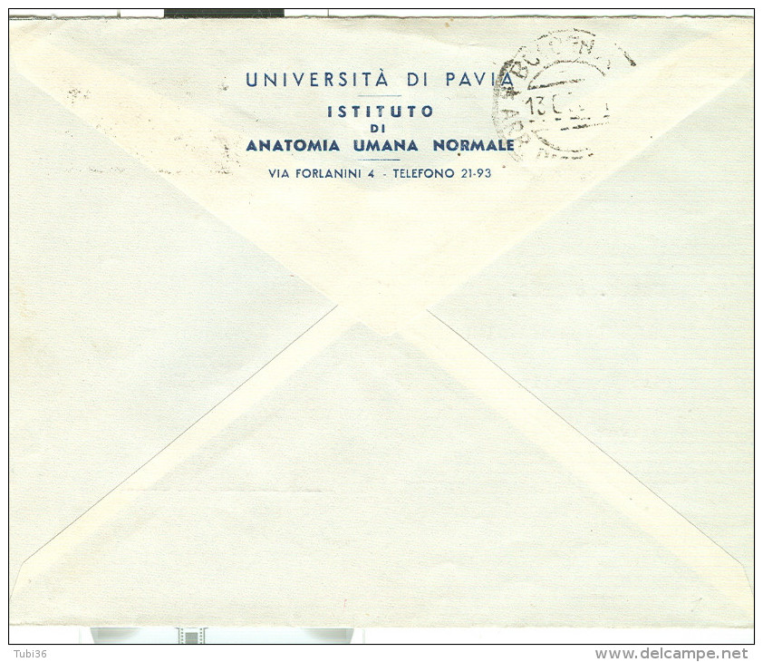 ESTATE VALSESIANA 1950, POSTE PAVIA TARGHETTA , 1950 , DEMOCRATICA £.10 Coppia,ISTITUTO ANATOMIA UNIVERSITA' PAVIA, - Other & Unclassified