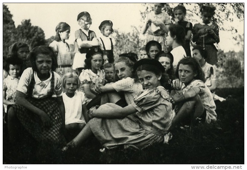 France Fives Lille Ames Vaillantes Action Catholique Origny En Thierache Ancienne Photo 1946 - Scouting