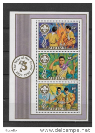 LOTE 1411  ///  BOY SCOUTS / AUITAKI 1982. NUEVO - MNH ** - Nuevos