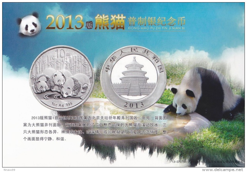 Panda - 31 Prepaid Cards Booklet of China's Panda Commemorative Coins Patterns 1984-2014