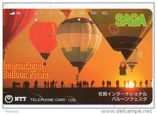 Mongolfiere Coucher De Soleil Ballon Balloon Télécarte  Phonecard  (444) - Sport
