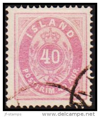 1882. Aur-Issue. 40 Aur Violet-lilac. Perf. 14x13½ (Michel: 15A) - JF191460 - Neufs