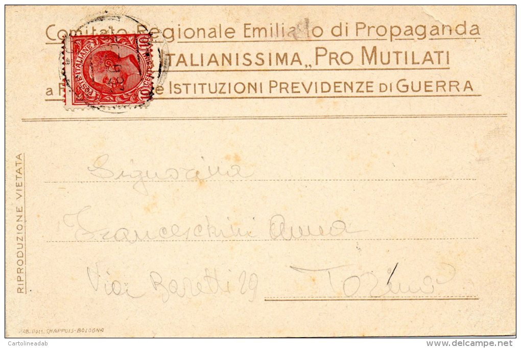 [DC9419] CARTOLINA - GIOIOSO RITORNO - PROPAGANDA - PRO MUTILATI - Viaggiata - Old Postcard - Altri & Non Classificati