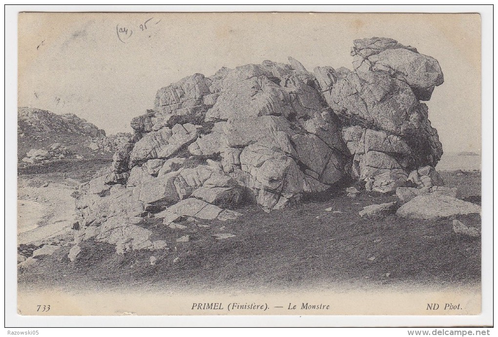 FRANCE CP CARTE POSTALE...............29 FINISTERE PRIMEL LE MONSTRE - Primel