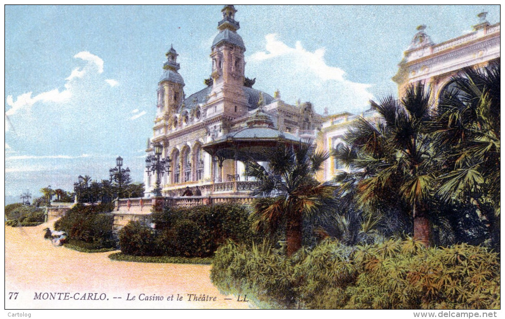 Monte-Carlo. Le Casino Et Le Théâtre - Teatro D'opera