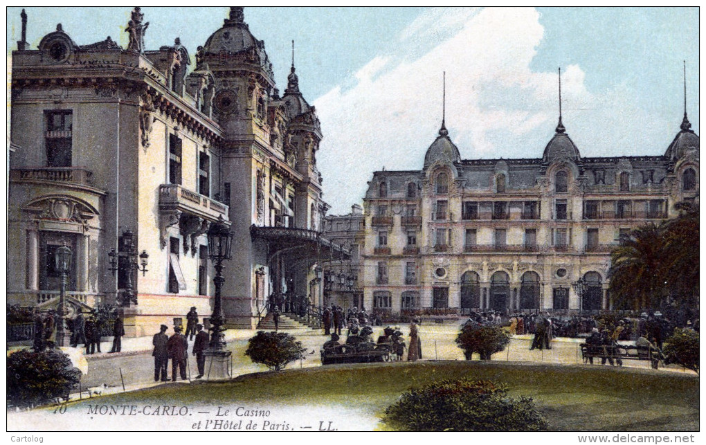 Monte-Carlo. Le Casino Et L'Hotel De Paris - Hôtels