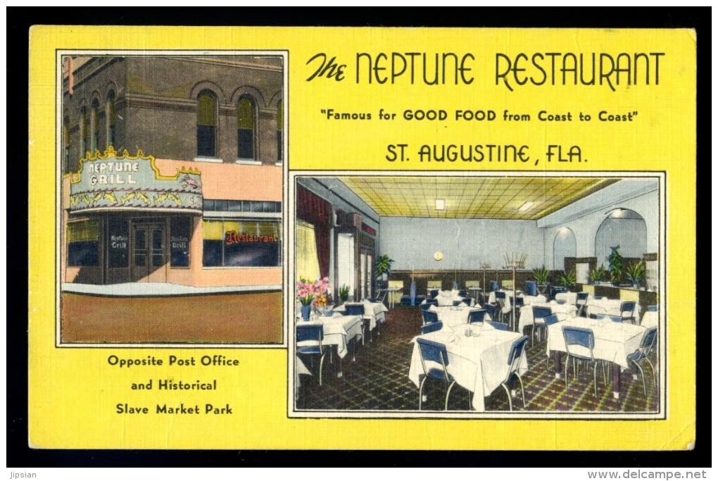 Cpa Etats Unis Usa St Augustine Florida Neptune Restaurant     JAN16 9 - St Augustine