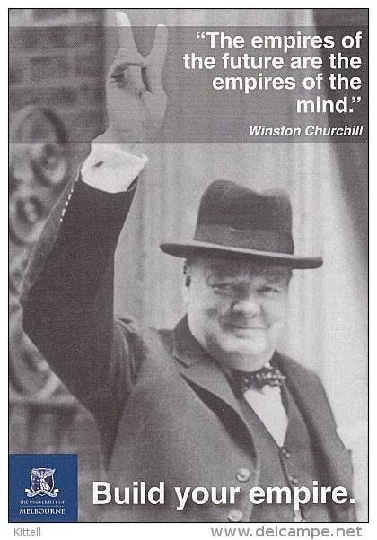 Postcard Winston Churchill Quotation - Hombres Políticos Y Militares