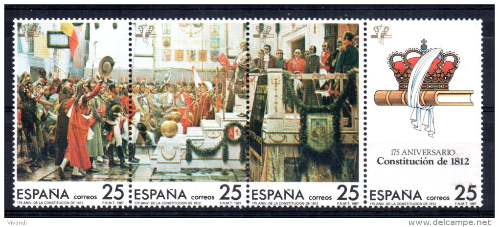 Spain - 1987 - 175th Anniversary Of Constitution Of Cadiz - MNH - Neufs