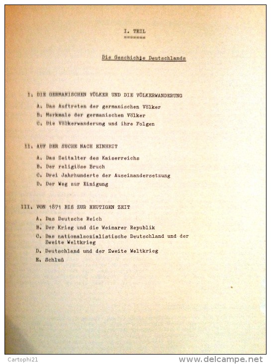 RARE Manuel REPUBLIQUE FEDERALE D´ ALLEMAGNE ET LA BUNDESWEHR Ministère Des Armées Septembre 1973 INSTRUCTION ARMEE - Police & Militaire