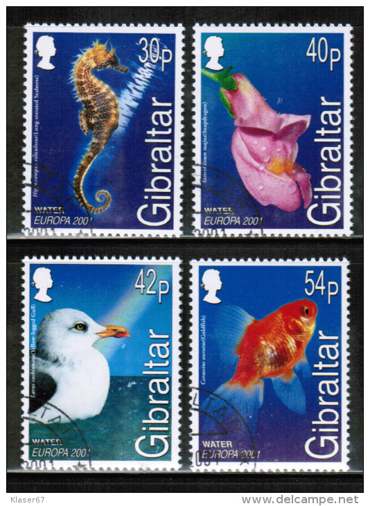 CEPT 2001 GI MI 962-65 USED GIBRALTAR - 2001