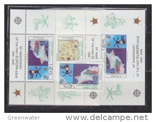 Northern Cyprus 2006 50Y Europa 2v + 2 M/s (m/s Perforated + Imperforated)  ** Mnh (26925G) - 2006