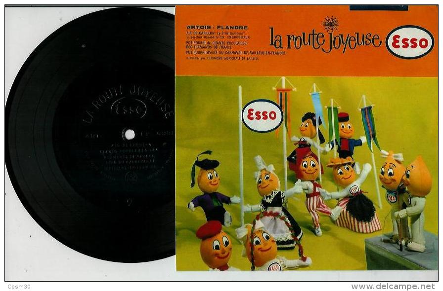 Disque Publicitaire ESSO Régions De France - La Route Joyeuse N° 02 - Chansons Populaires De ARTOIS Et FLANDRE - Andere & Zonder Classificatie