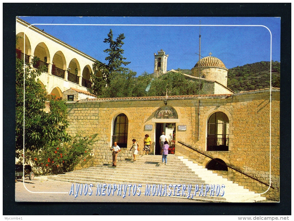 CYPRUS  -  Paphos  Ayios Neophytos Monastery  Used Postcard As Scans - Cyprus