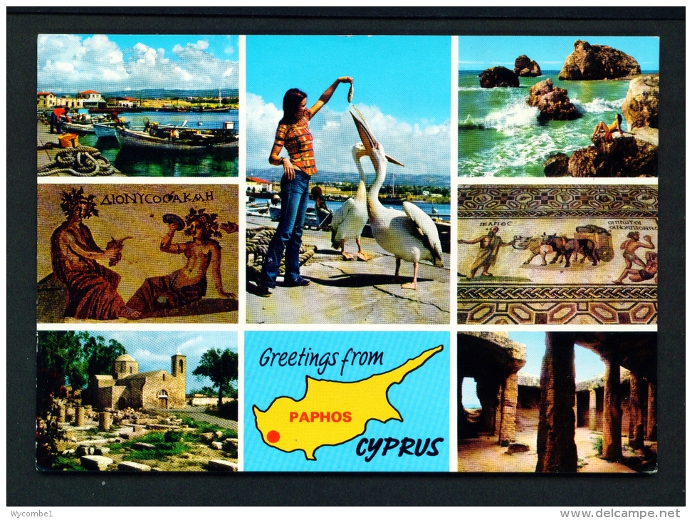 CYPRUS  -  Multi View  Used Postcard As Scans - Chipre