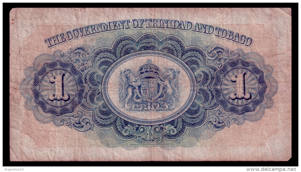 Trinidad & Tobago 1 Dollar 1935 Rare Date VG - Trinidad & Tobago