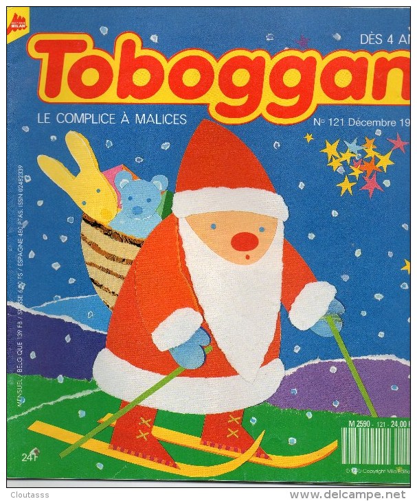 TOBOGGAN)  Numéros 12O 121 117  -1990 -39 Pages  L'un  -jeux Histoires éducatives -bon état Lot 3 Numéros - 0-6 Years Old