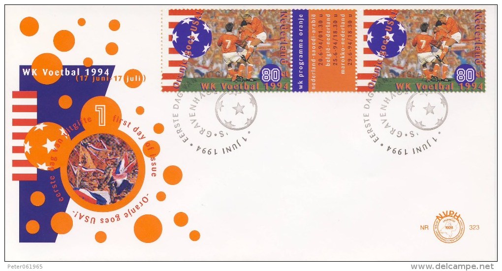 E323 Met Paar - Blanco / Open Klep - FDC