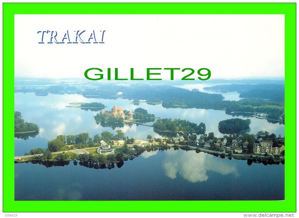 TRAKAI, LITUANIE - MIESTRO APYLINKIU PANORAMA - VIEW OF THE CITY & SURROUNDINGS - PALETTI - - Lituanie