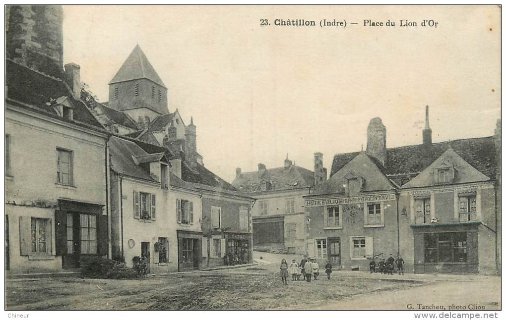 CHATILLON PLACE DU LION D'OR LE BUREAU DE TABAC - Sonstige & Ohne Zuordnung