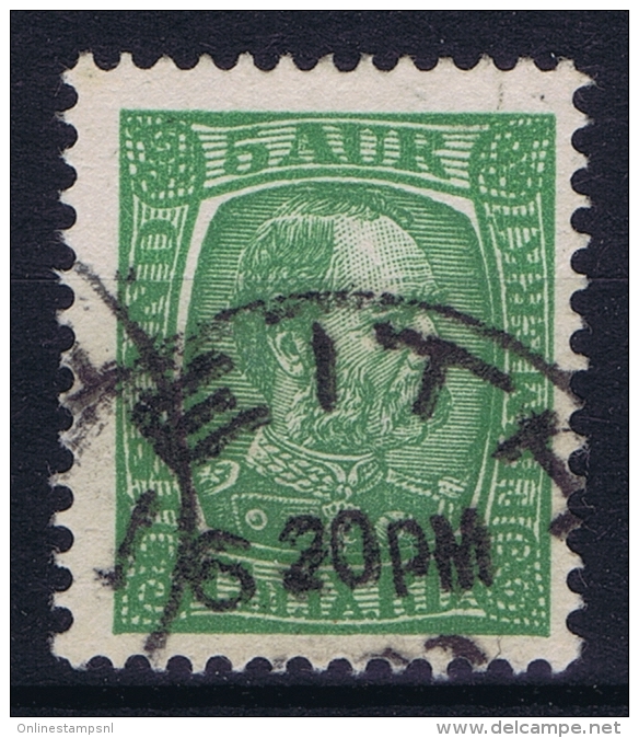 ICELAND: Mi Nr 37 Used 1902  Scotland UK  Cancel Leith - Gebruikt