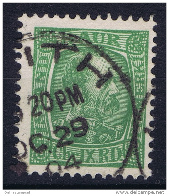 ICELAND: Mi Nr 37 Used 1902  Scotland UK  Cancel Leith - Gebruikt