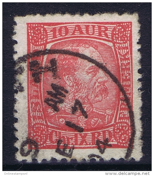 ICELAND: Mi Nr 39 Used 1902  Scotland UK  Cancel Leith - Gebruikt