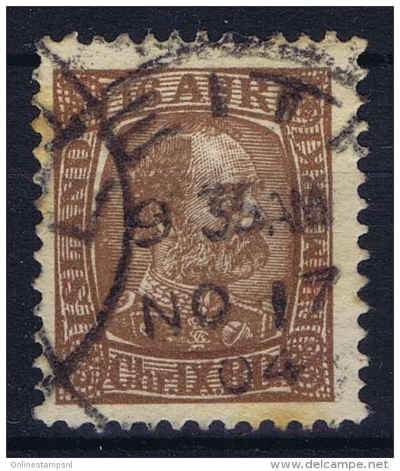 ICELAND: Mi Nr 40 Used 1902  Scotland UK  Cancel Leith - Gebraucht