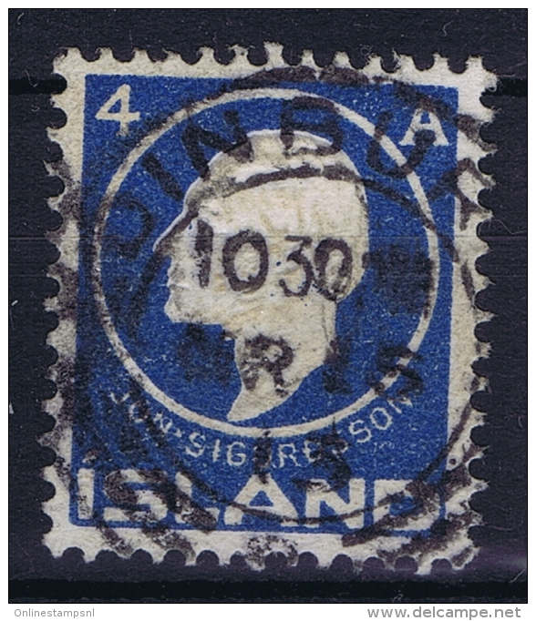 ICELAND: Mi Nr 65 Used 1911  Cancel  Scotland UK   EDENBURUGH - Gebraucht