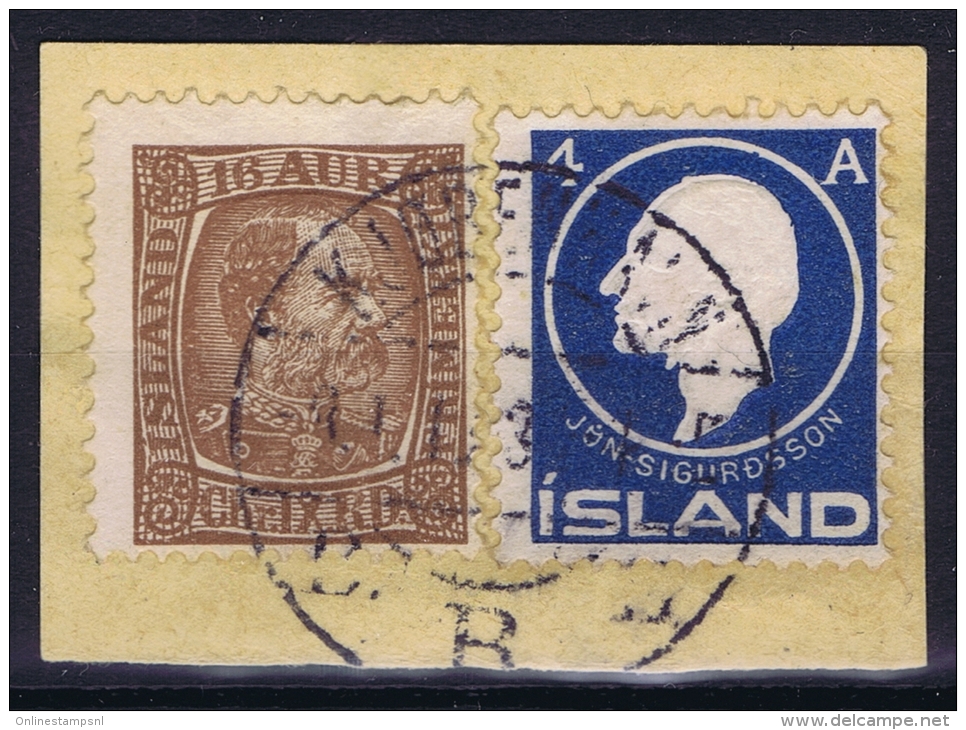 ICELAND: Mi Nr 40 + 65  Used   Cancel  Denmark Kopenhagen Copenhagen - Used Stamps