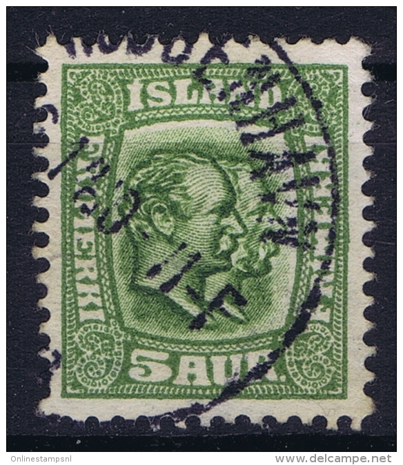 ICELAND: Mi Nr 51  Used   1907 Cancel  Denmark Kopenhagen Copenhagen - Gebruikt