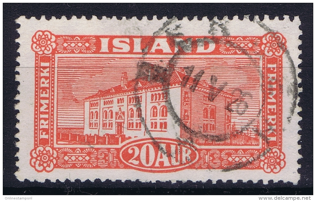 ICELAND: Mi Nr 116  Used   1925 Cancel  Norway Bergen - Gebruikt