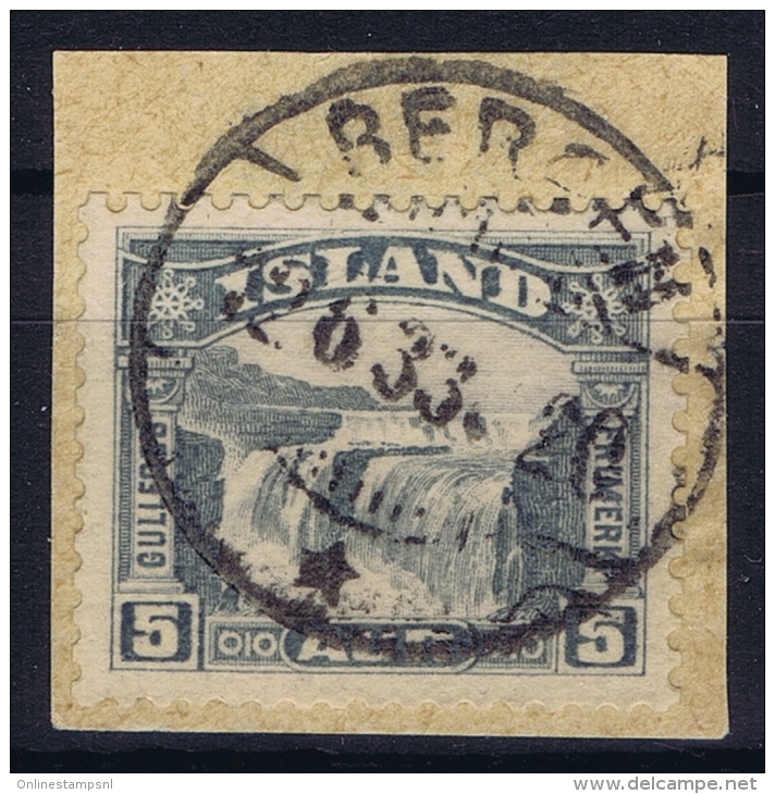 ICELAND: Mi Nr 150  Used  1931 Cancel  Norway Bergen - Used Stamps