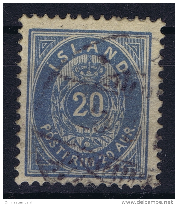 ICELAND: Mi Nr 14 B  Used  1882  12.75 - Gebruikt