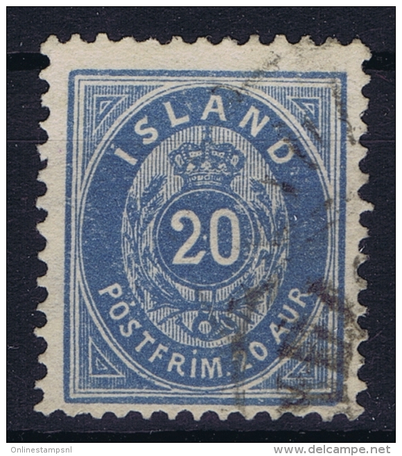 ICELAND: Mi Nr 14 B  Used  1882  12.75 - Used Stamps