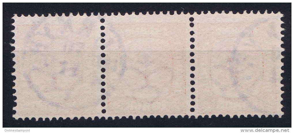 ICELAND: Mi Nr 53  Used  1907  Strip - Gebraucht