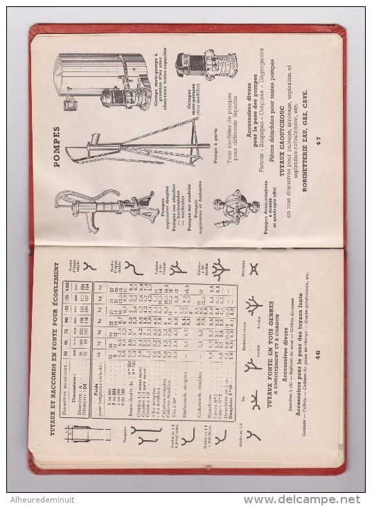 Catalogue BROSSETTE"Lyon"métaux"étain"nikel"plomb"zinc"cuivre"bronze"laiton"tuyaux"tôles"outillage"sanitaire"pompes"