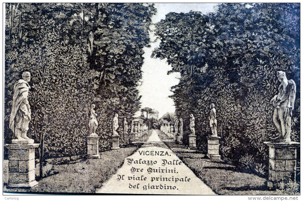 Vicenza. Palazzo Dalle Ore Quirini. Il Viale Principale Del Giardino (1917) - Vicenza