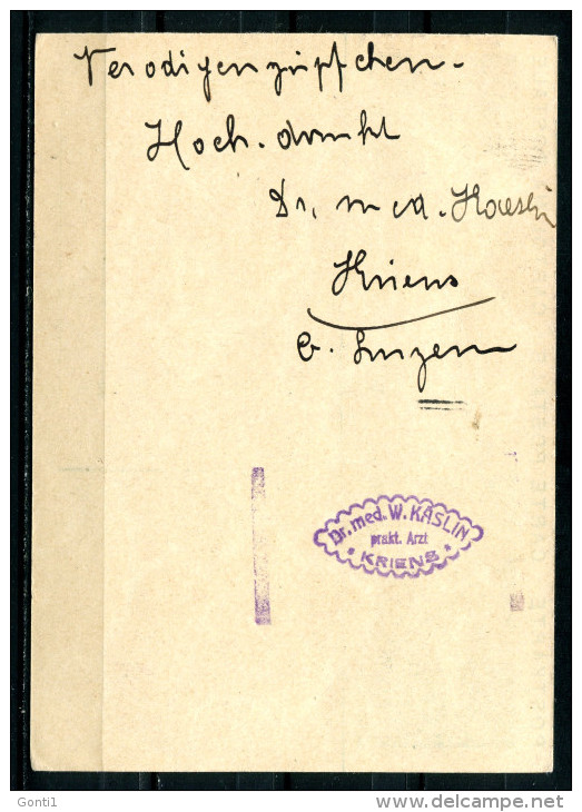 Schweiz 1931 Bildpostkarte Mi.Nr.P159,10 Rappen Grün M.Zusatz"Montreux:La Riviera Suisse"Luzern-Mannheim"1 GS Used,bef. - Stamped Stationery